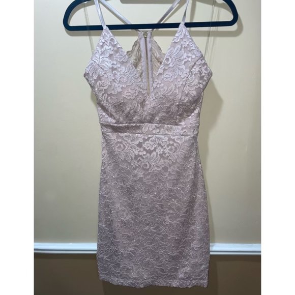 Sparkle V-Neck Dress - Picture 2 of 4